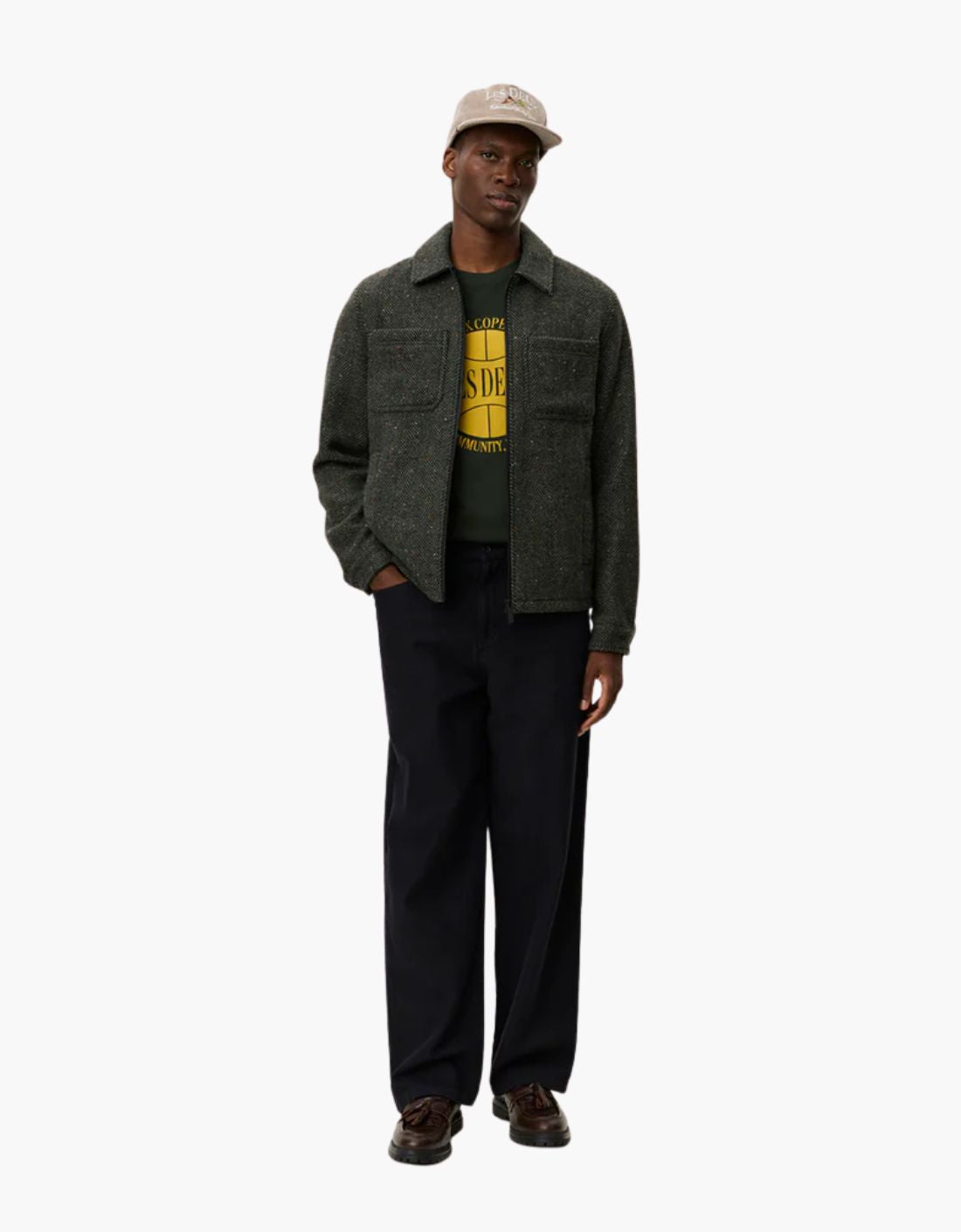 Chaqueta de lana "Marseille Herringbone"