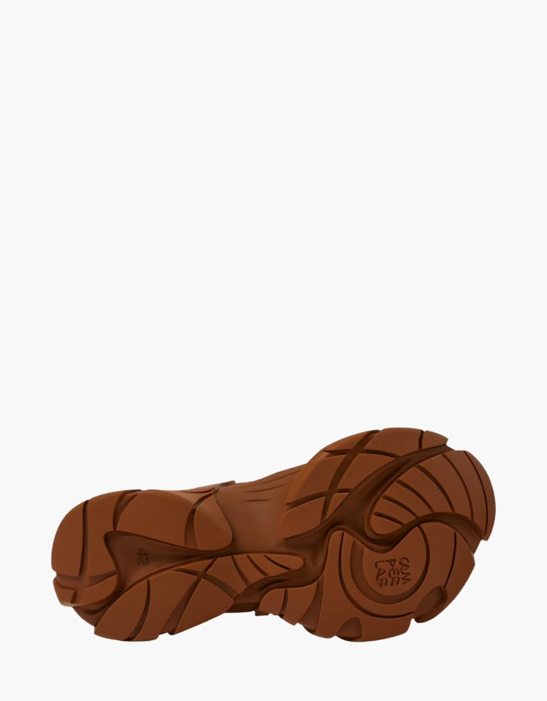 Brown semi-open "Storm" fabric sneakers - Camper LAB