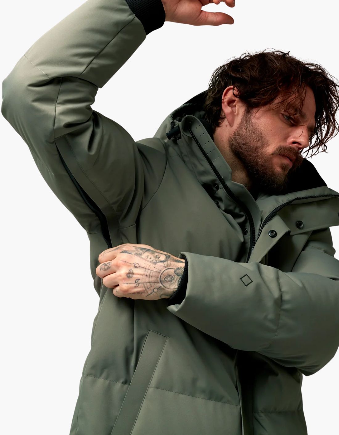 "Bayu" padded waterproof coat