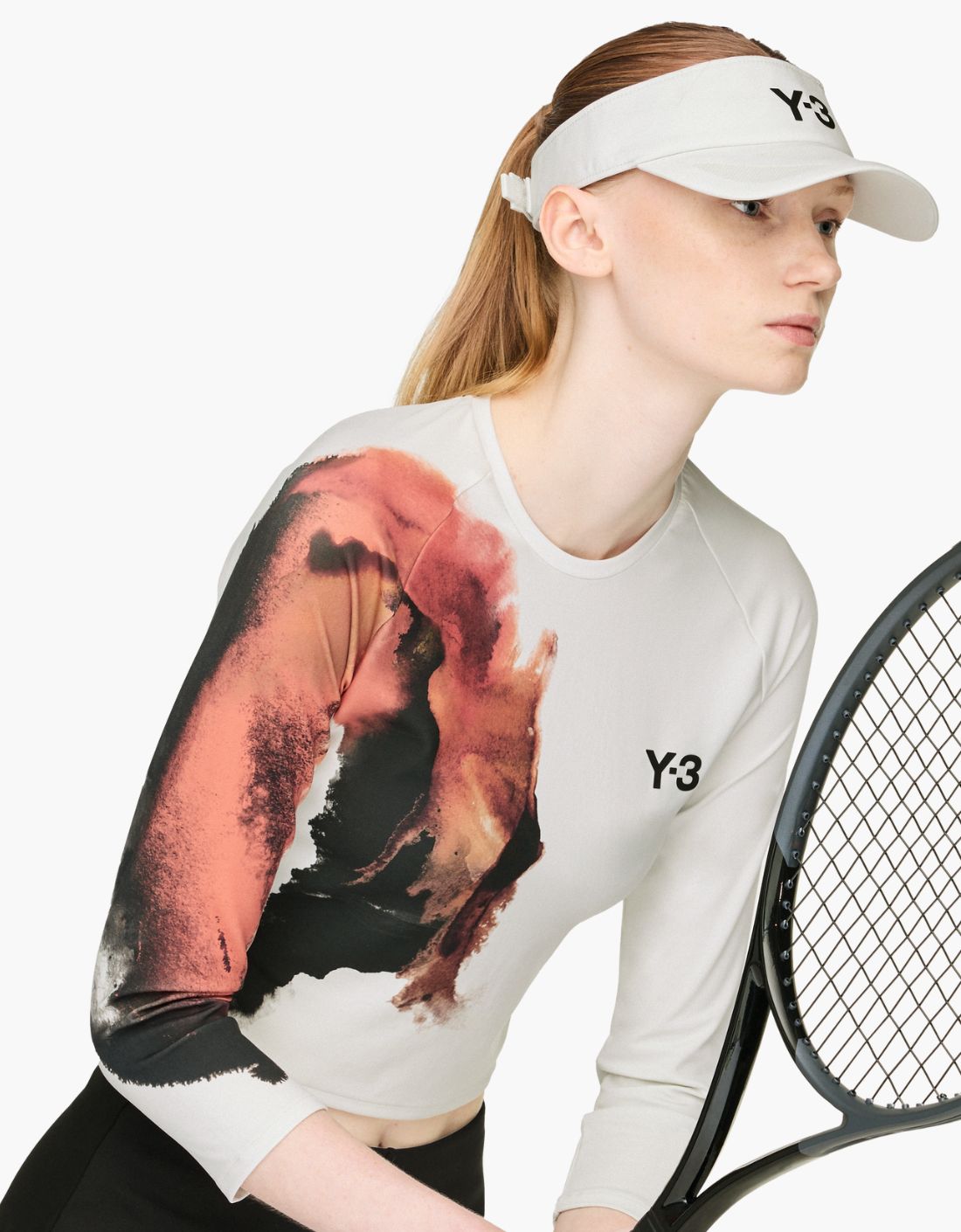 Camiseta crop "Ambar Orbgry" Y-3