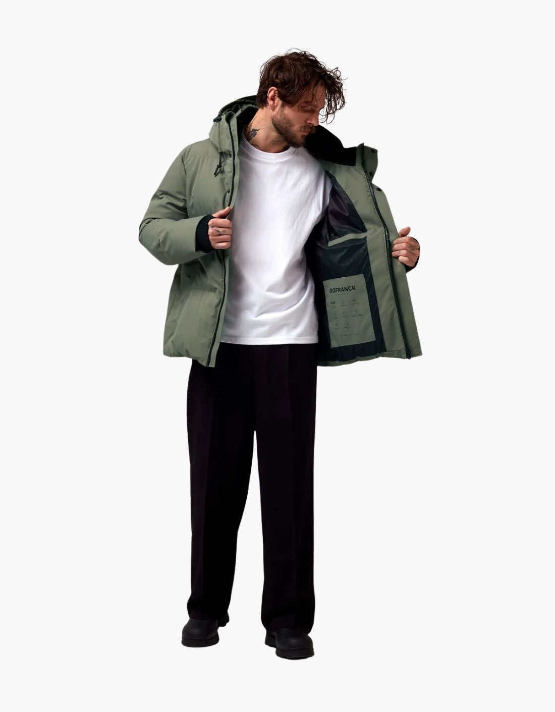 "Bayu" padded waterproof coat