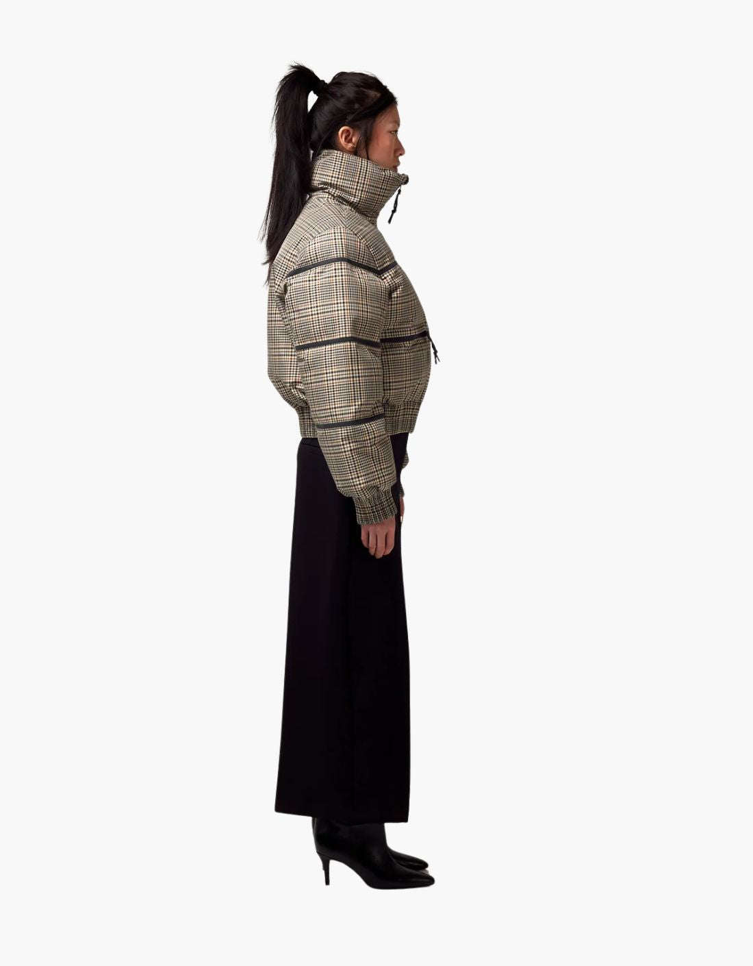 "Amaya Classic Check" quilted coat