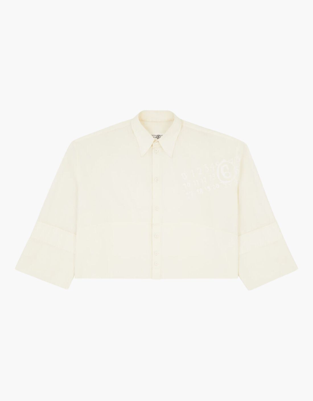 Camisa de popelina de manga ancha