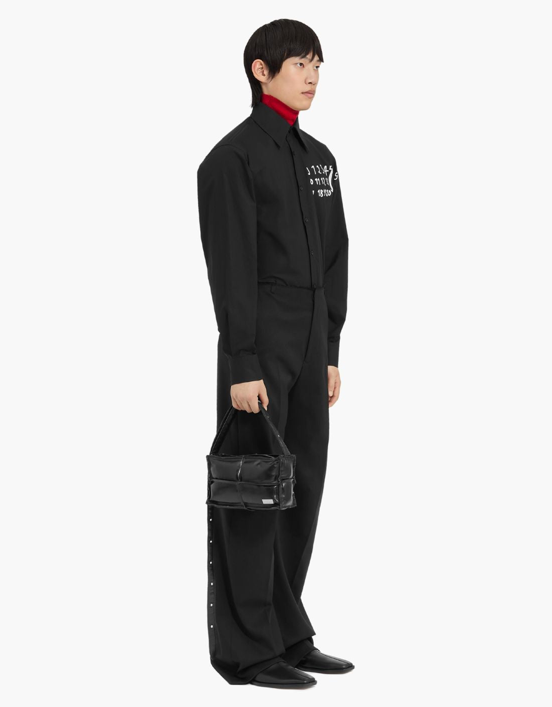 Pantalones rectos plieges MM6