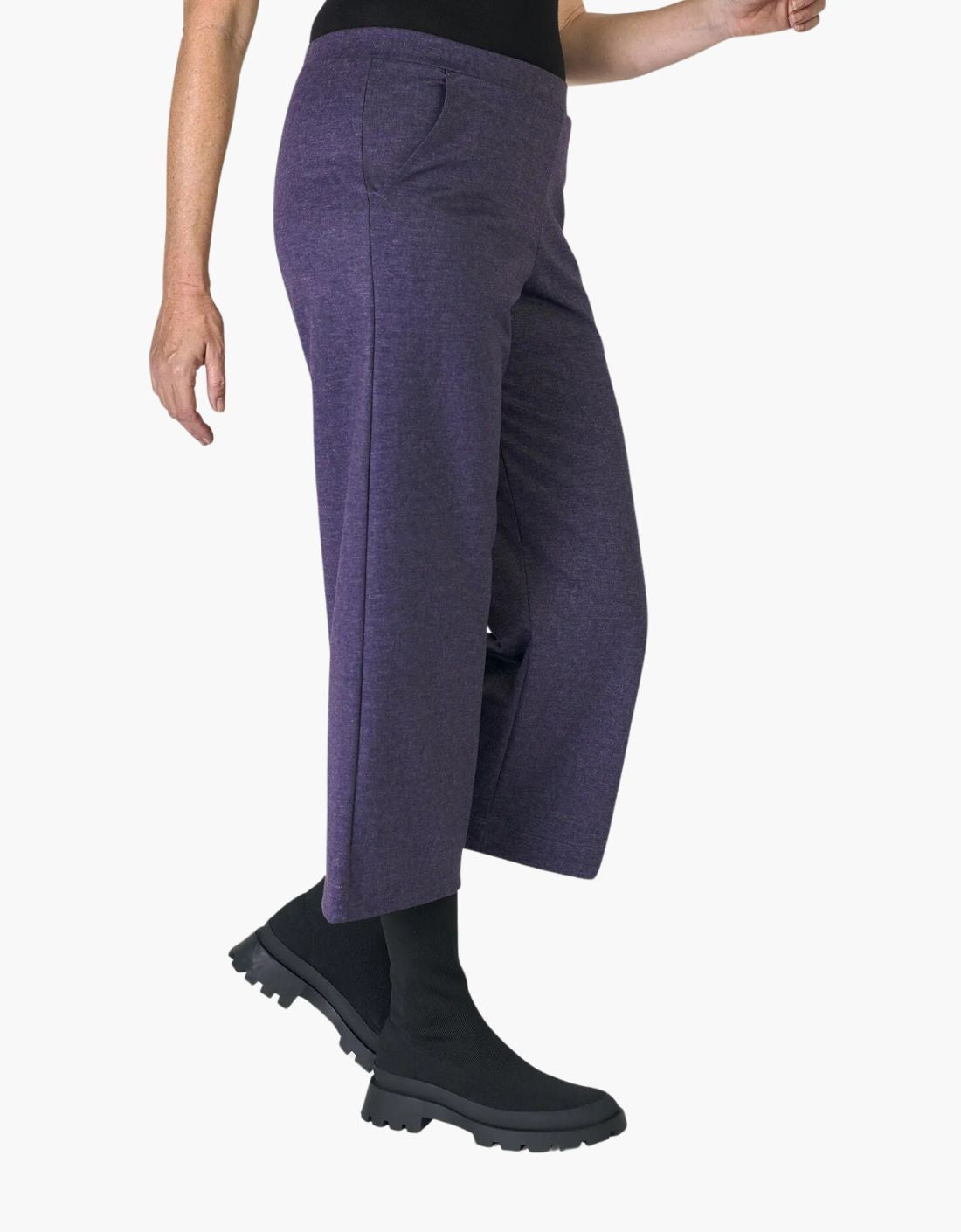 Pantalon capri "Eggplant"