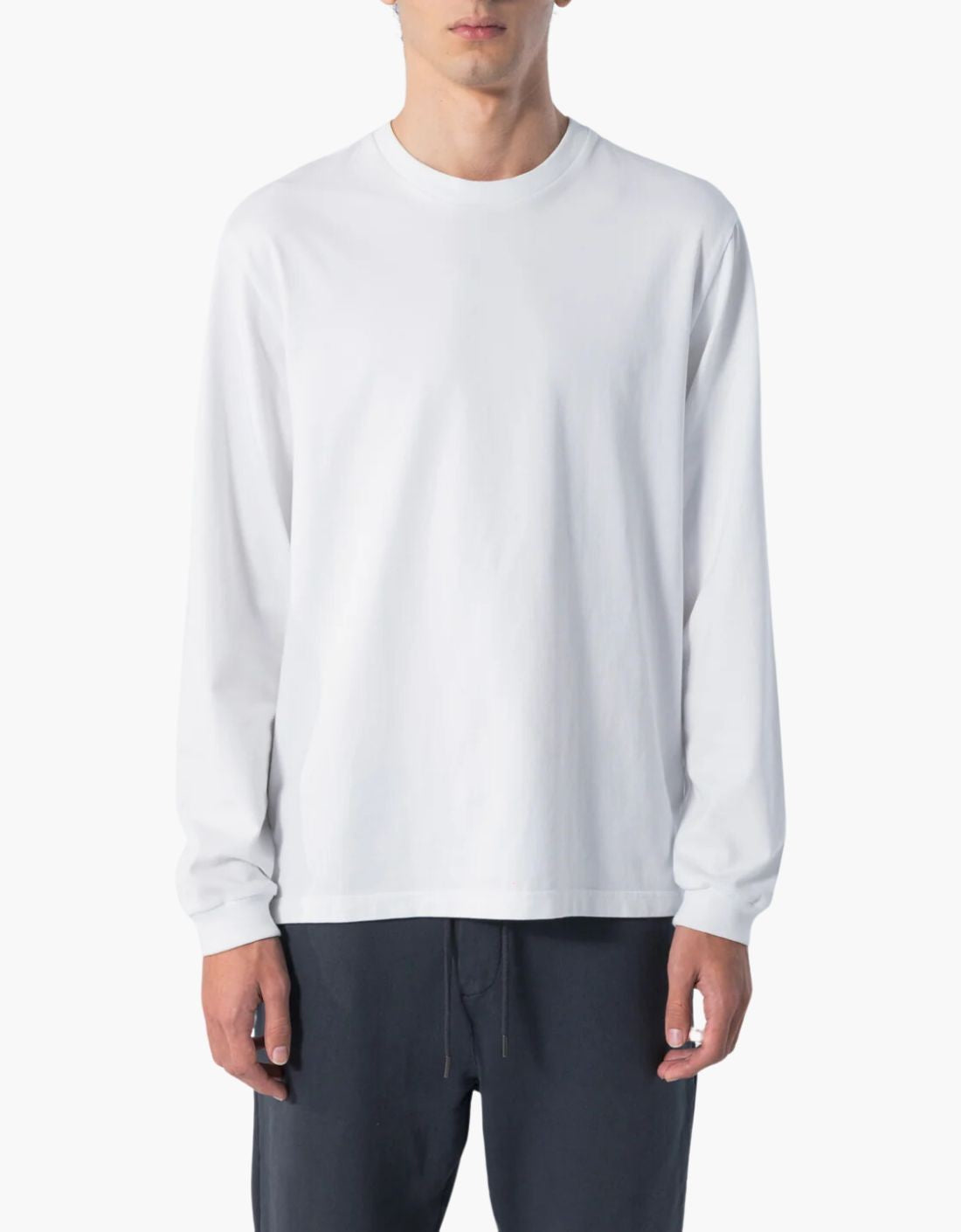 Camiseta "Basic U" manga larga algodón