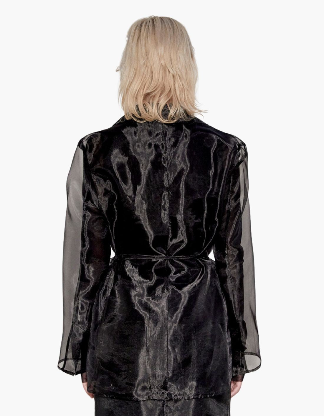 Chaqueta organza citurón - M4IW01