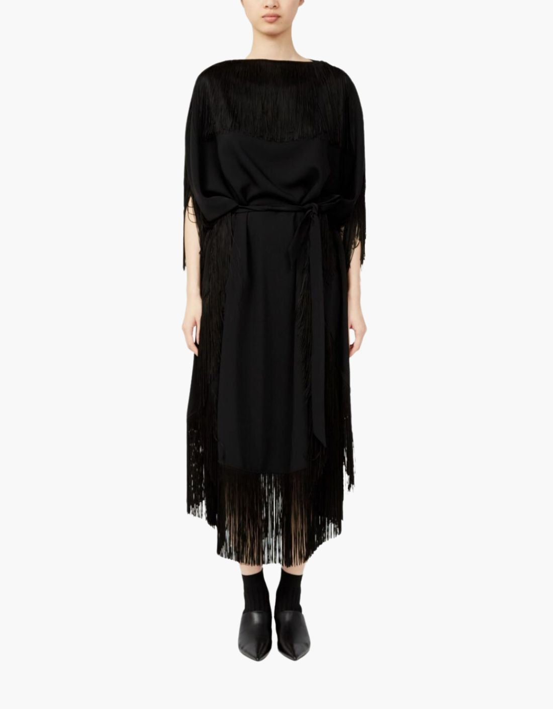 Vestido Midi Flecos MM6