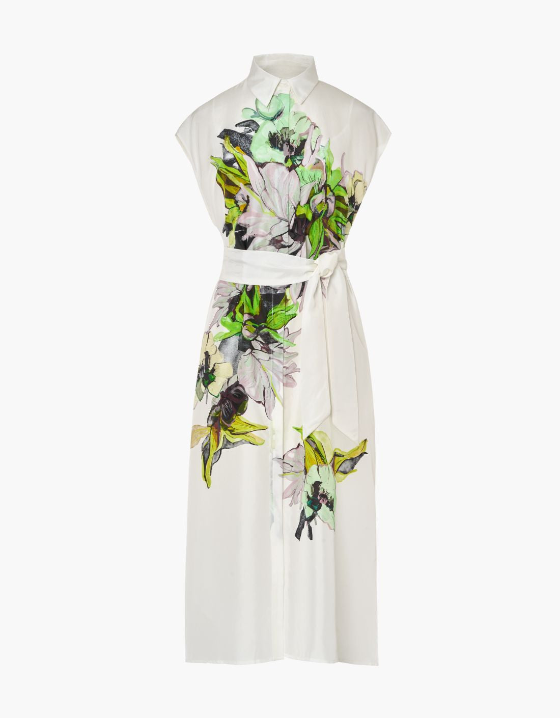 Vestido seda "Lily" camisero