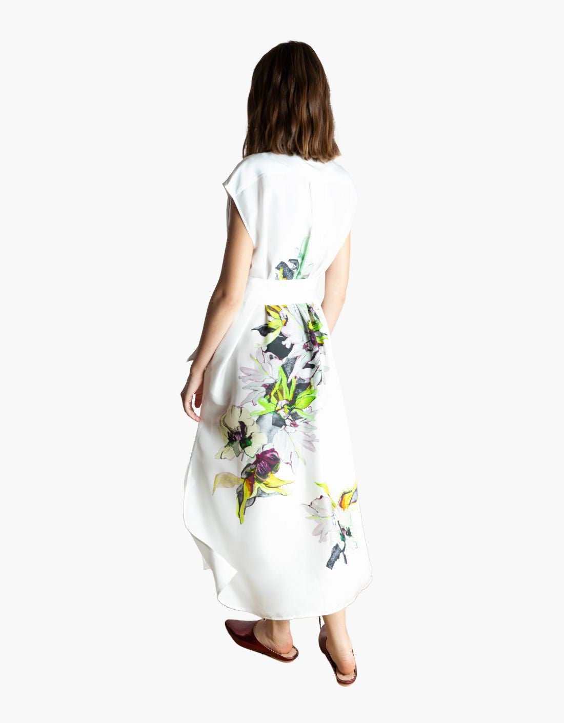 Vestido seda "Lily" camisero