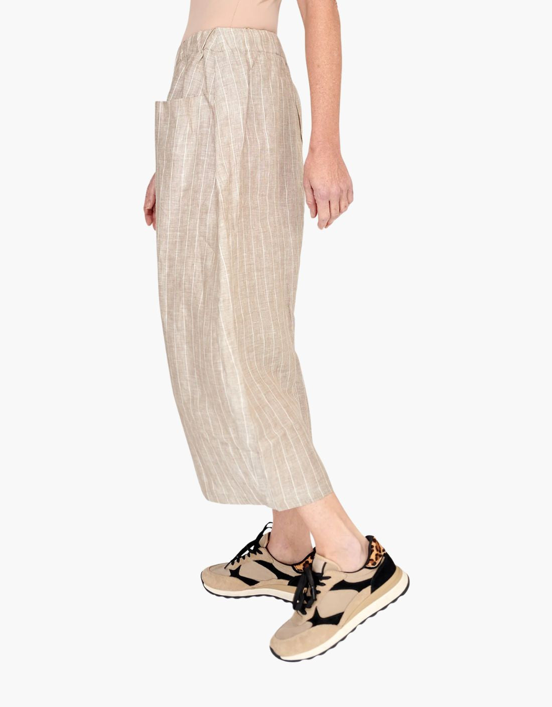 Pantalon Harem "Pyramid" 100% lino