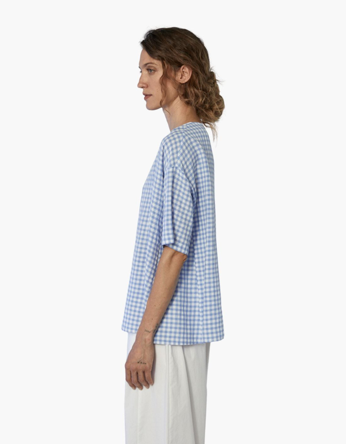 Blusa amplia Vichy