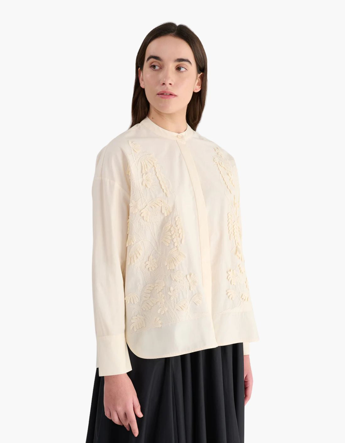 Camisa bordado "Hojas"