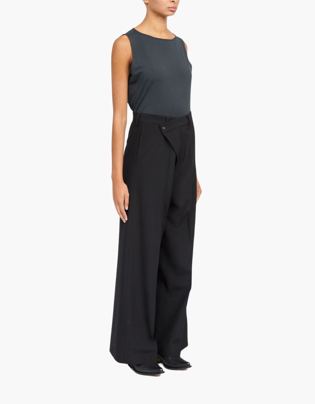 Pantalón traje cremallera cruzada MM6