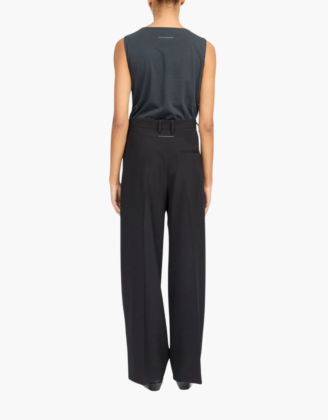 Pantalón traje cremallera cruzada MM6