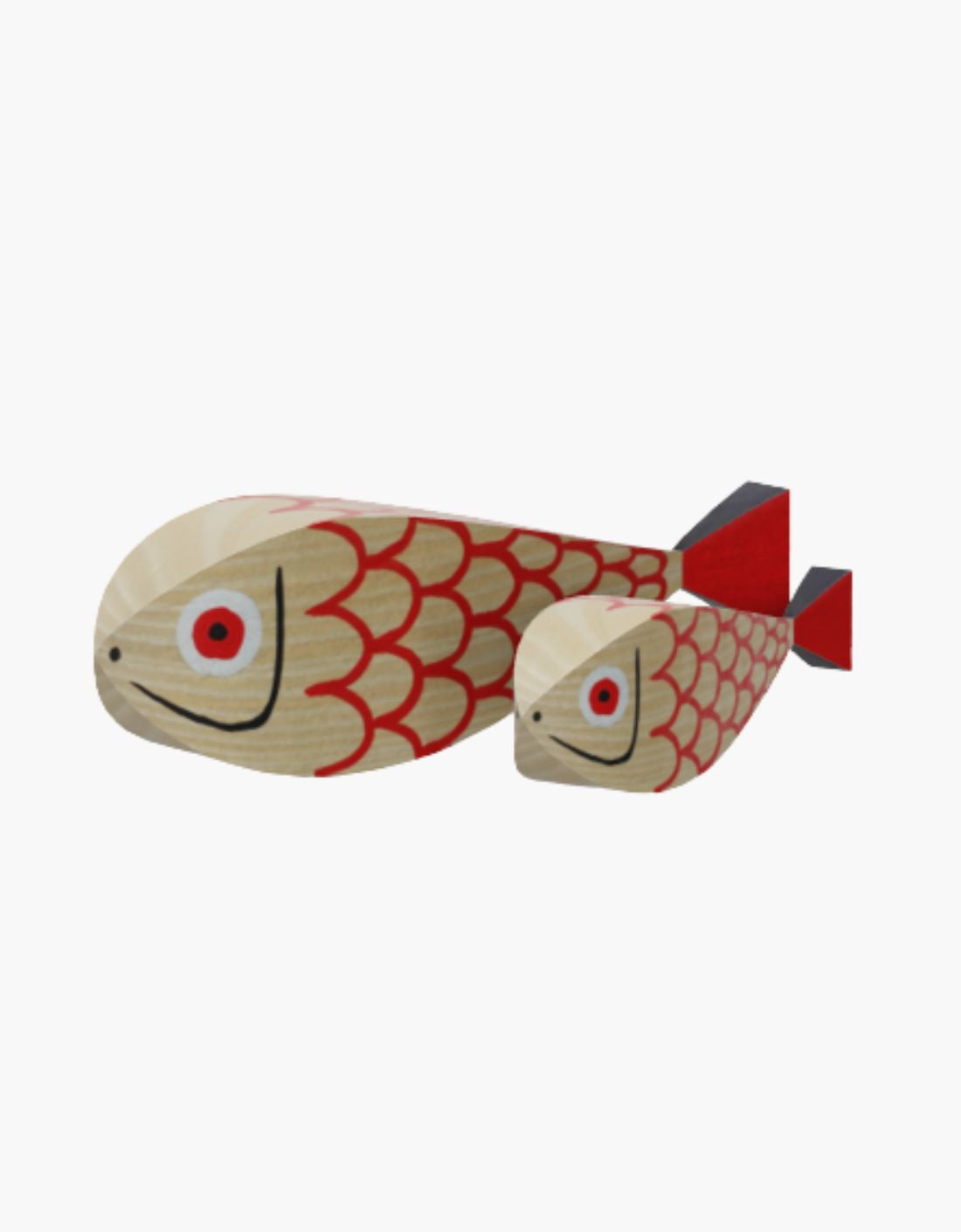 Wooden Dolls "Mother Fish & Child"