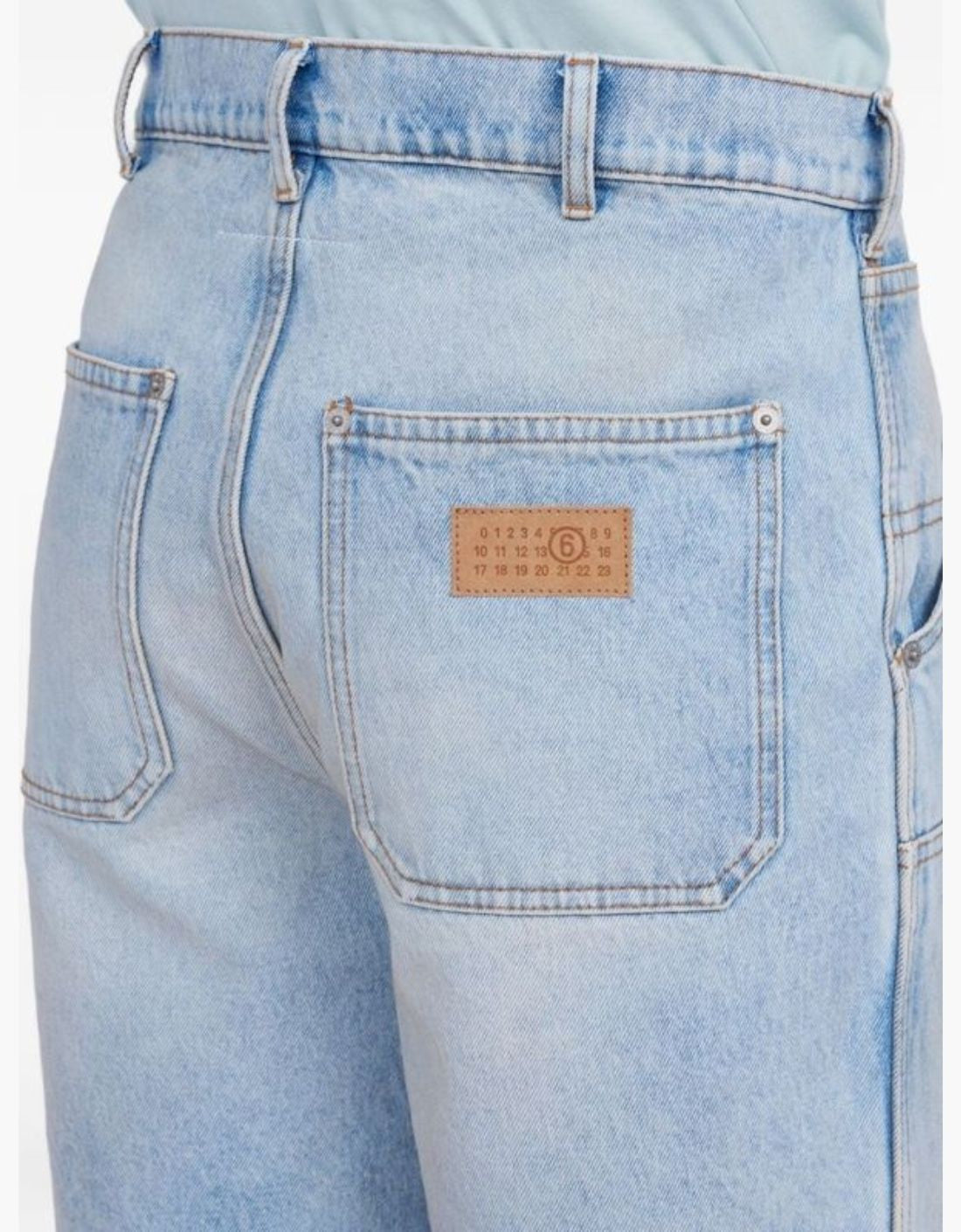 Bermuda denim bolsillos MM6