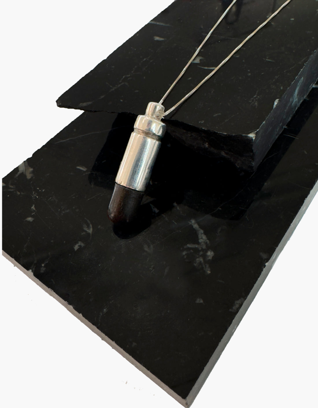 Colgante "Bala plateado"
