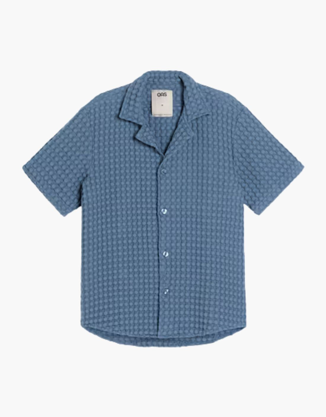Camisa "Waffle" - Azul