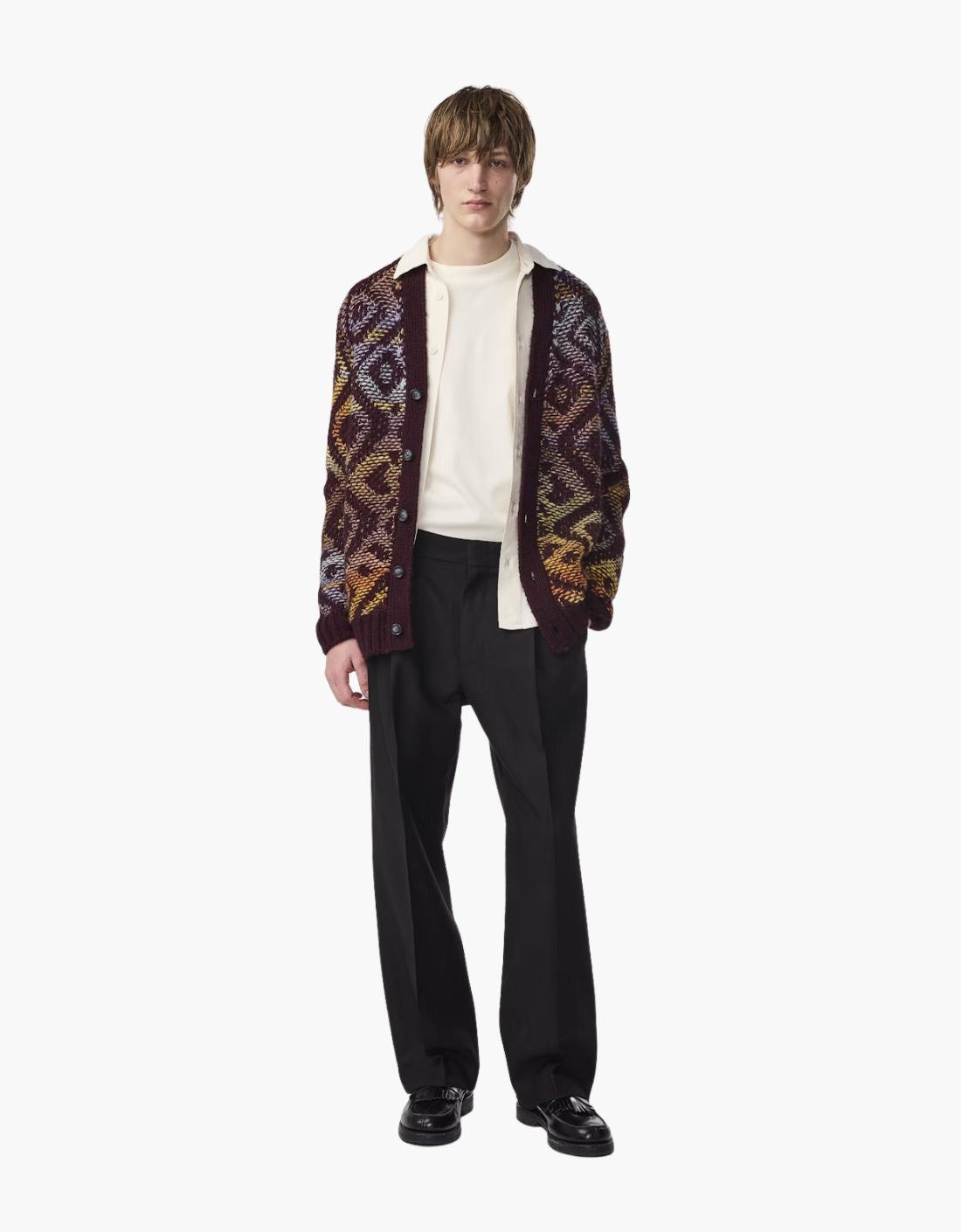Pantalon de lana corte relajado "Kay"