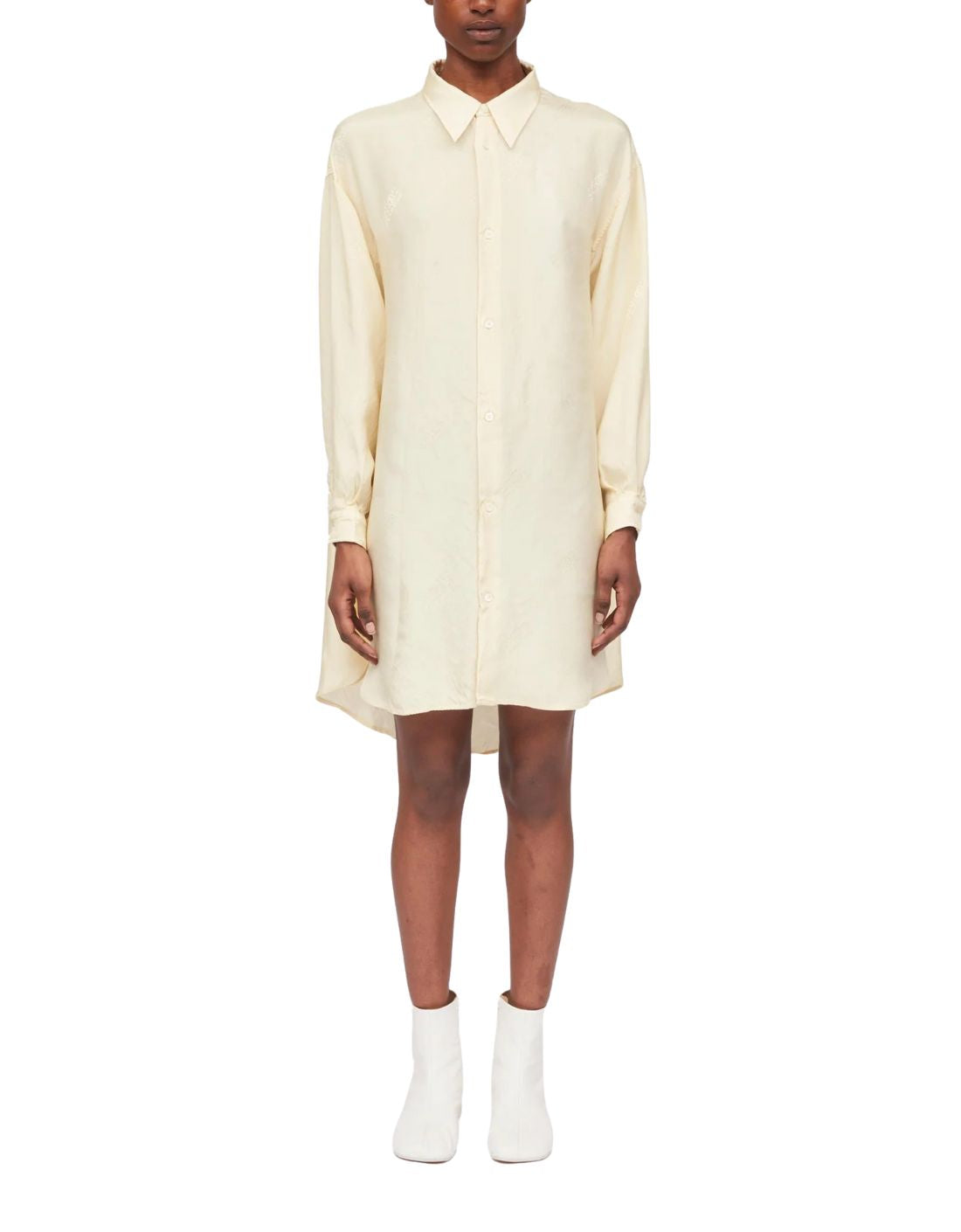 Vestido camisero color crema MM6