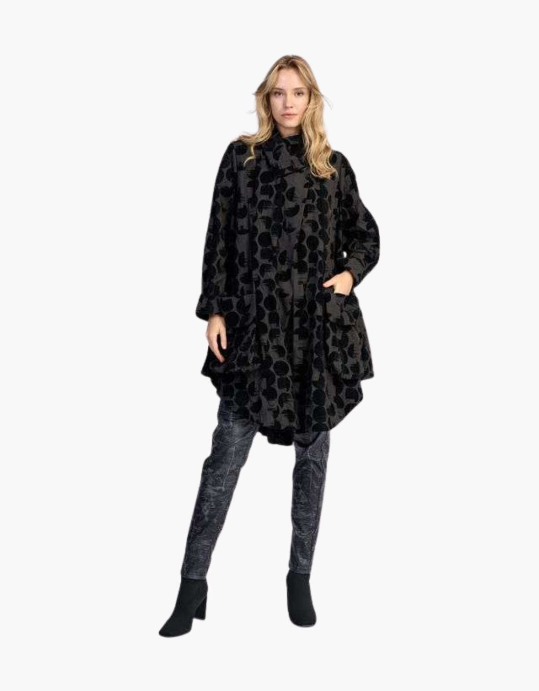 Chaqueta circulos de terciopelo "Crescent"
