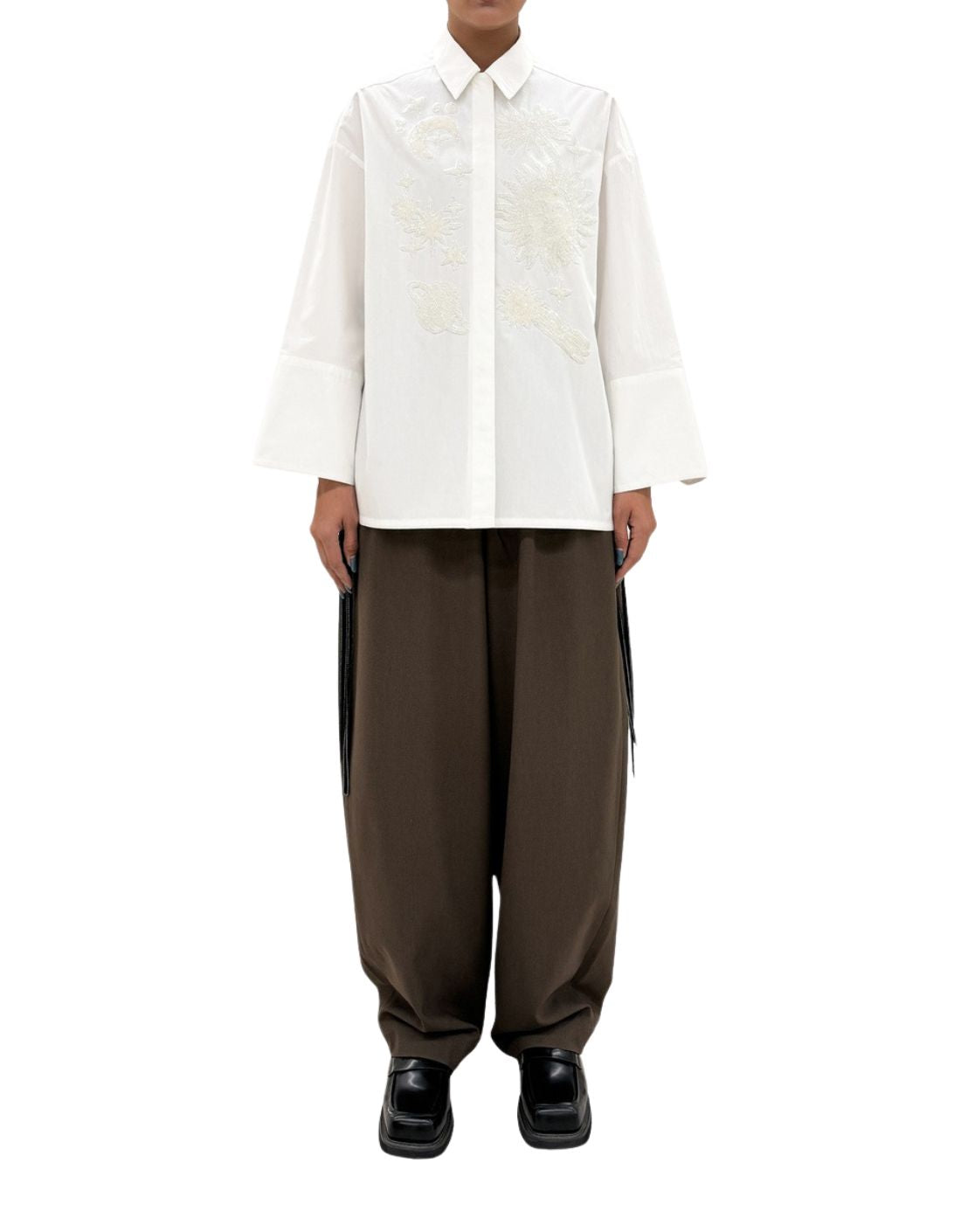 Camisa con abalorios planetas "Guldaudi"