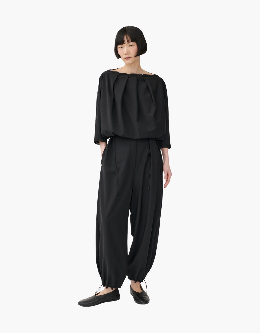 Pantalon de pinzas goma inferior "Frany"