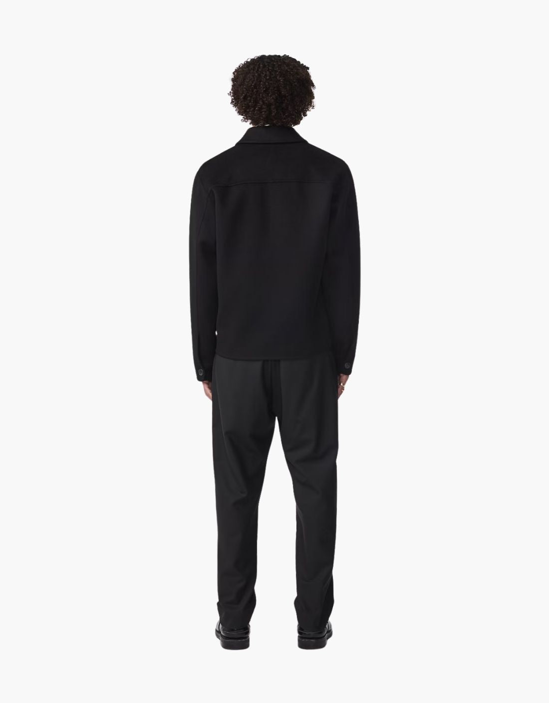 Chaqueta corta en lana cepillada "Alban"