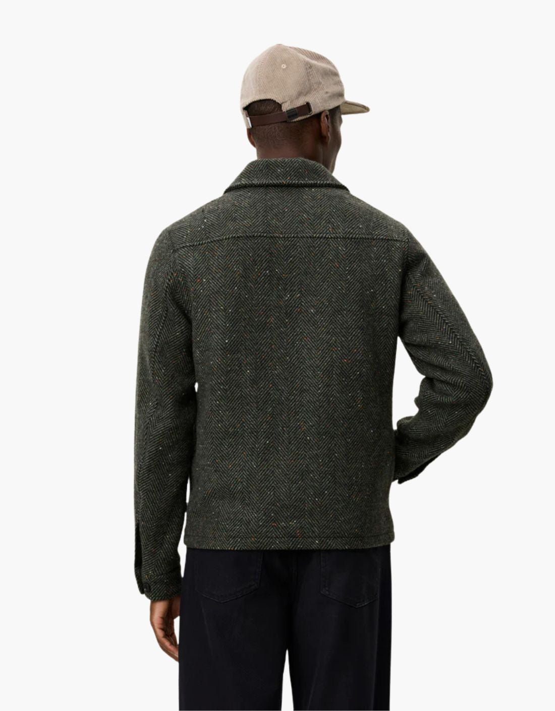 Chaqueta de lana "Marseille Herringbone"