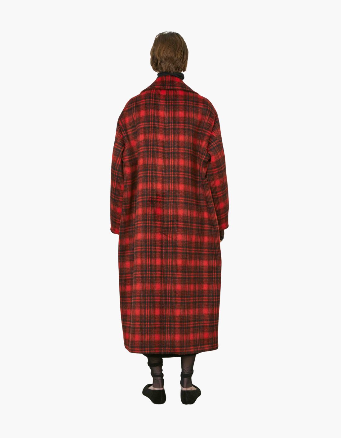 Abrigo a cuadros "Check red"