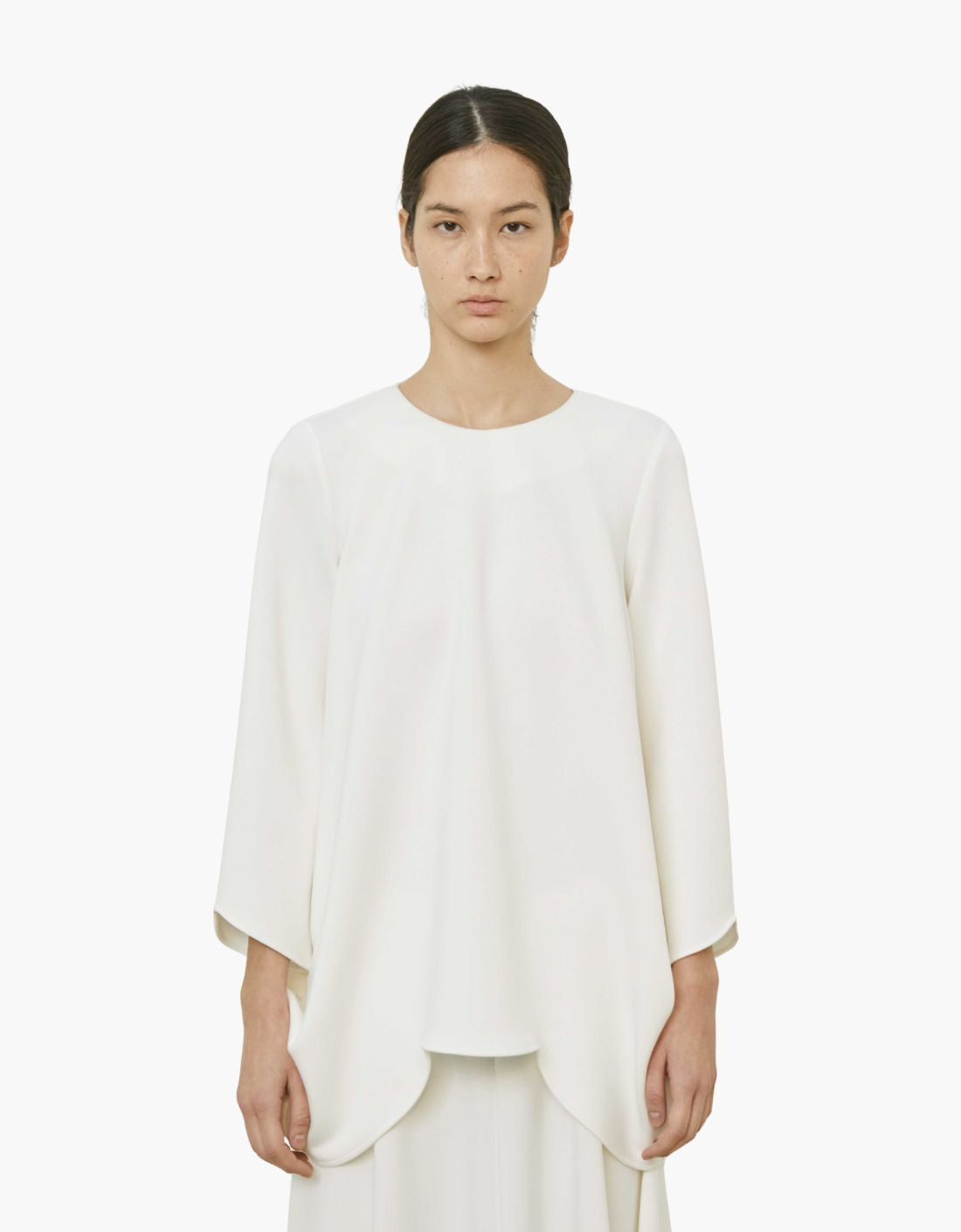 Blusa con vuelo "Nevicata"