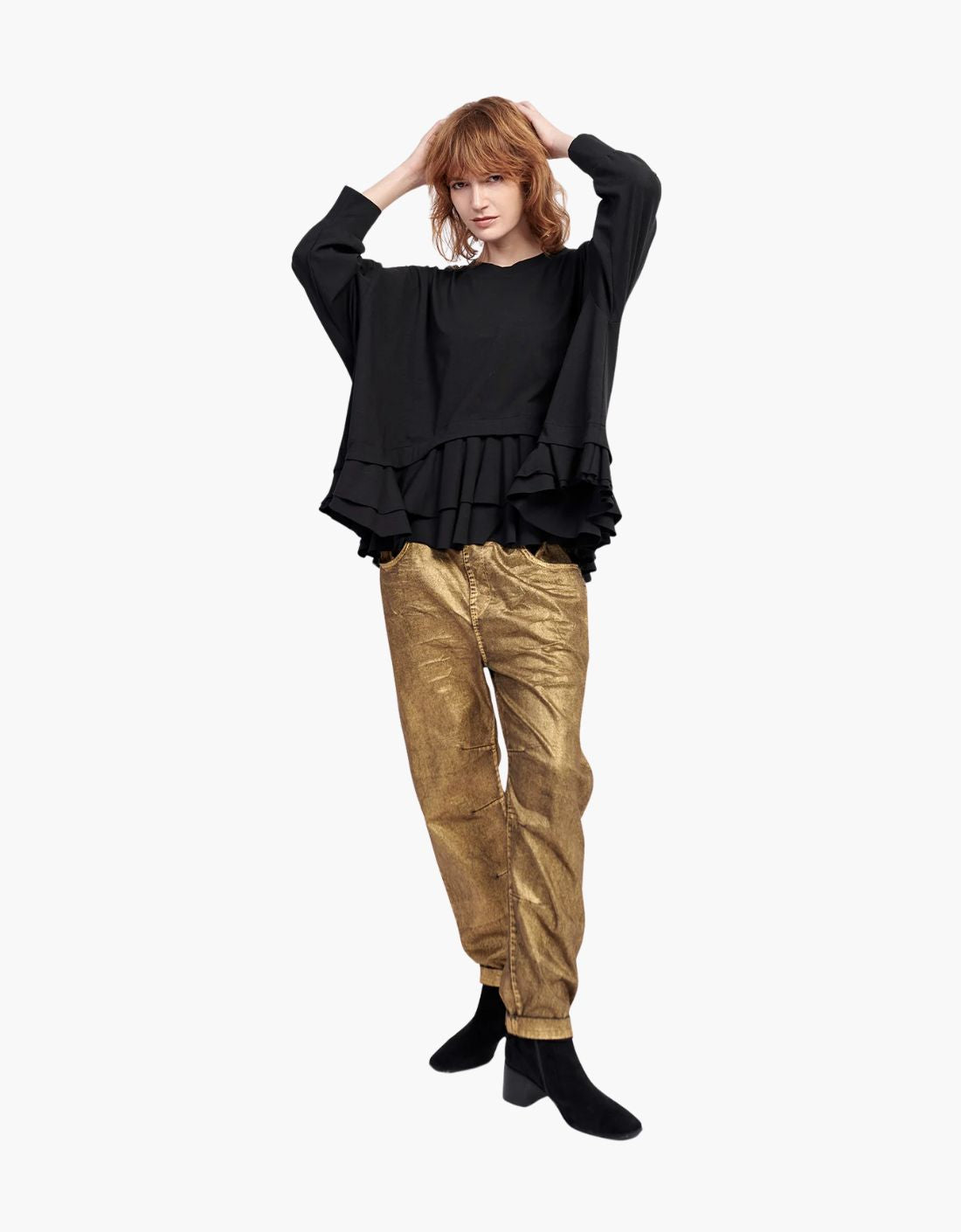 Camiseta con volantes "Urban Shuffle"