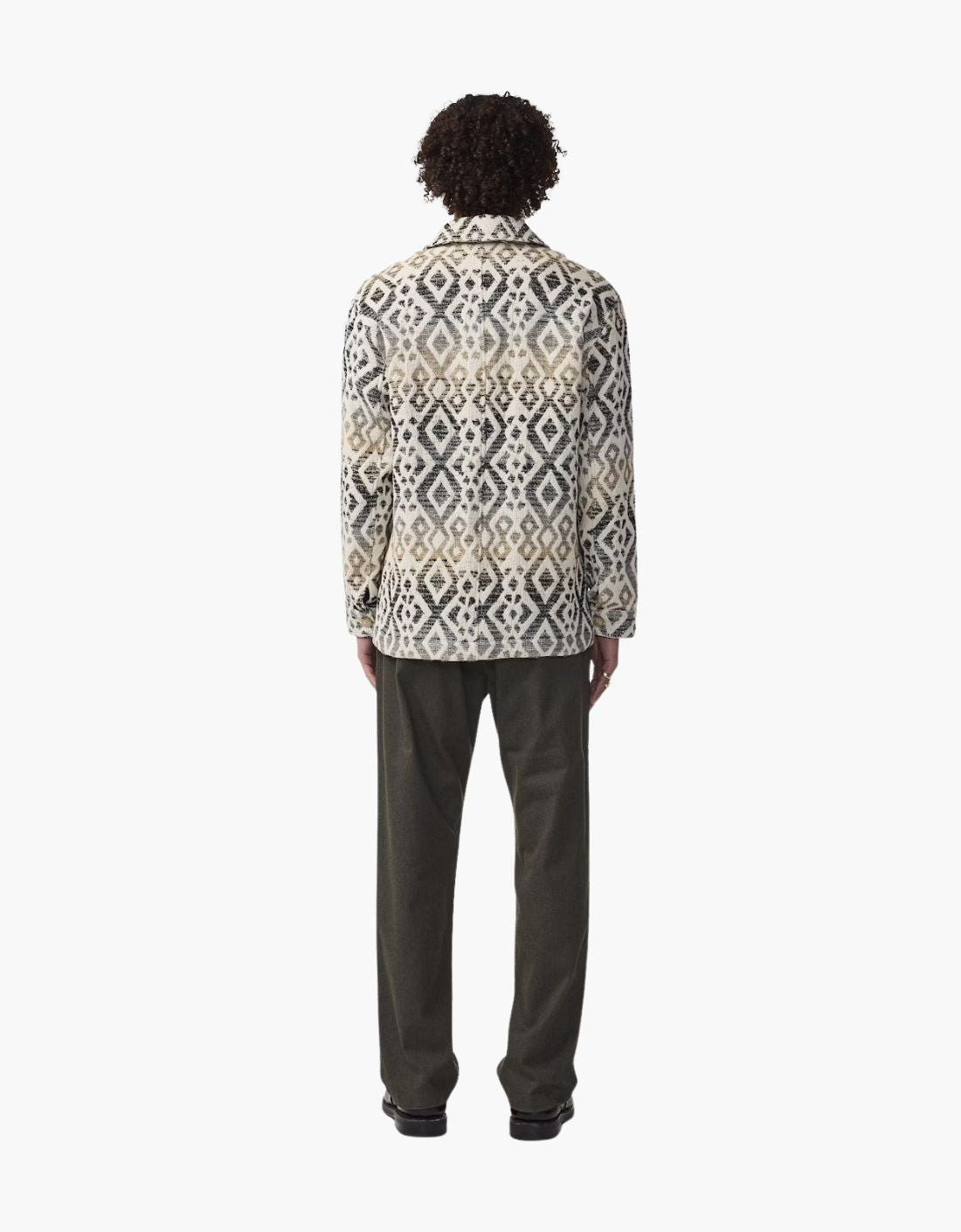 Sobrecamisa minimalista en jacquard "Blaze"