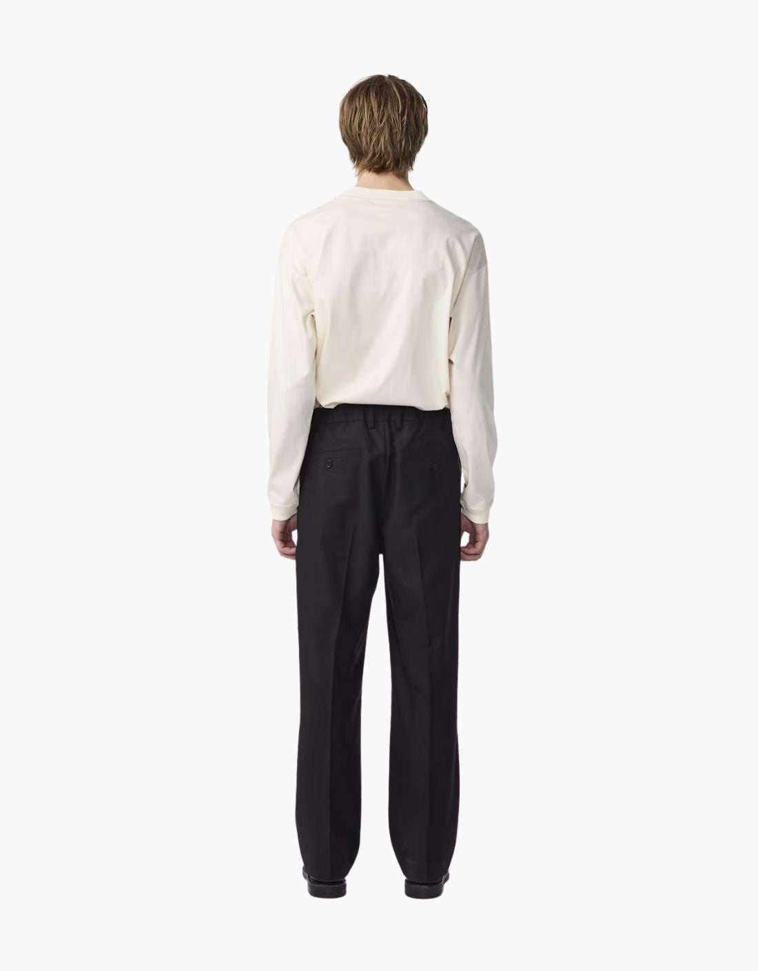 Pantalon de lana corte relajado "Kay"