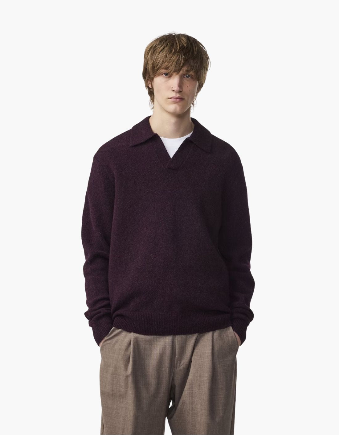 Jersey bouclé tipo polo "Hope"