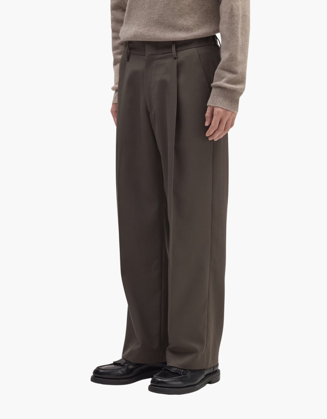 Pantalón relaxed fit lana "Kay"