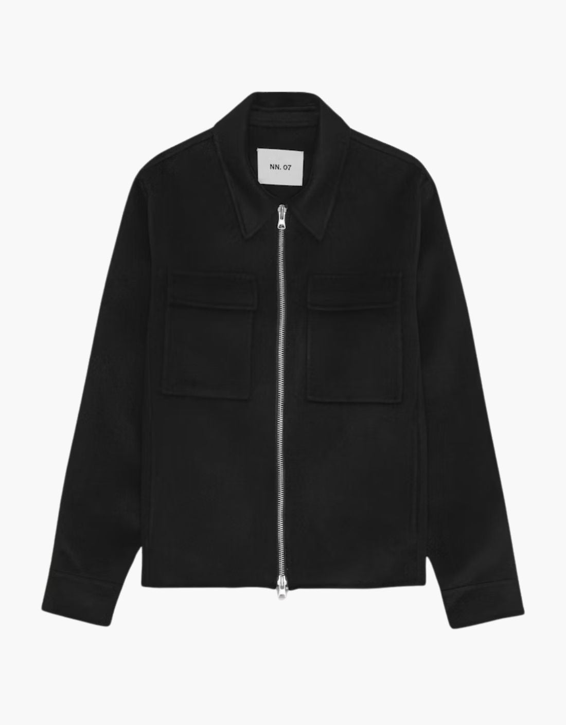 Chaqueta corta en lana cepillada "Alban"
