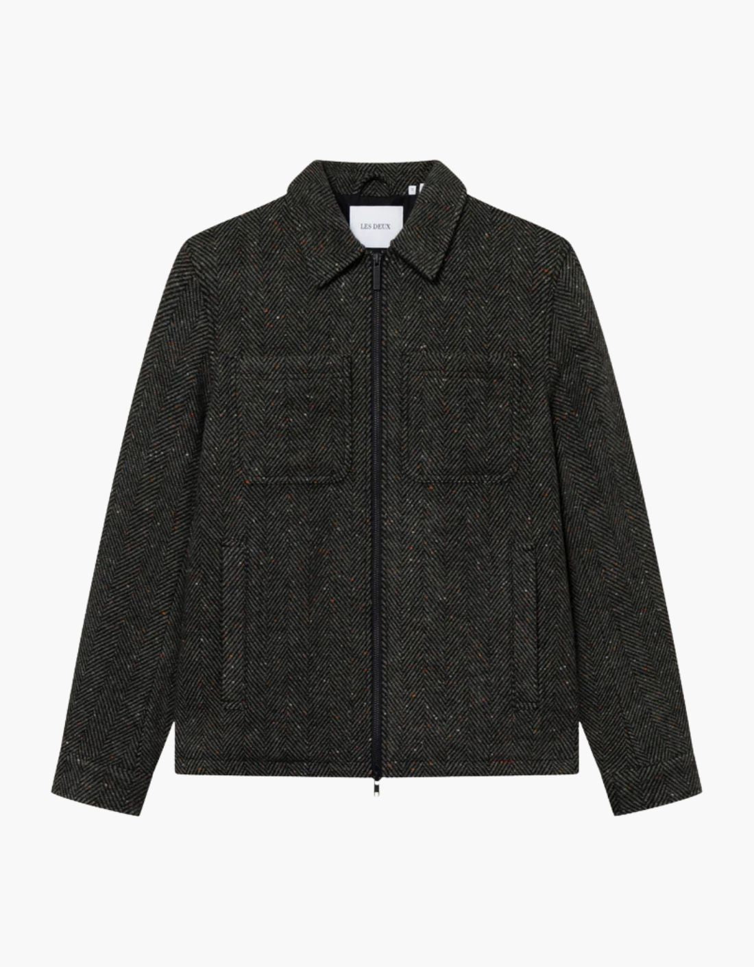 Chaqueta de lana "Marseille Herringbone"