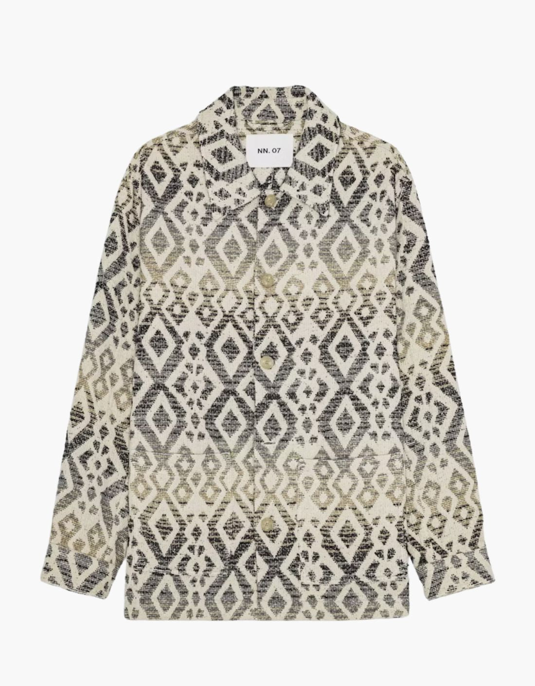 Sobrecamisa minimalista en jacquard "Blaze"