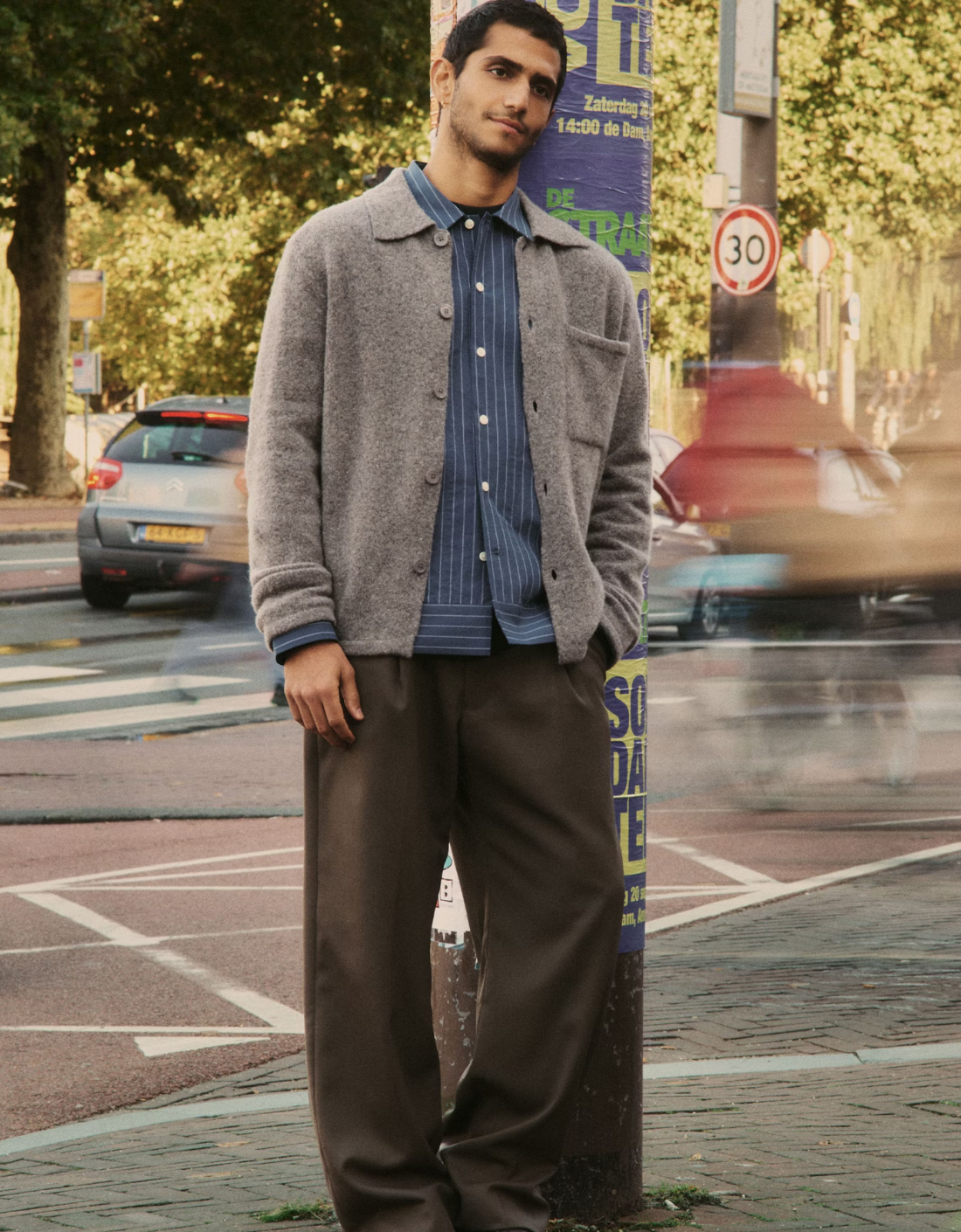 Pantalón relaxed fit lana "Kay"