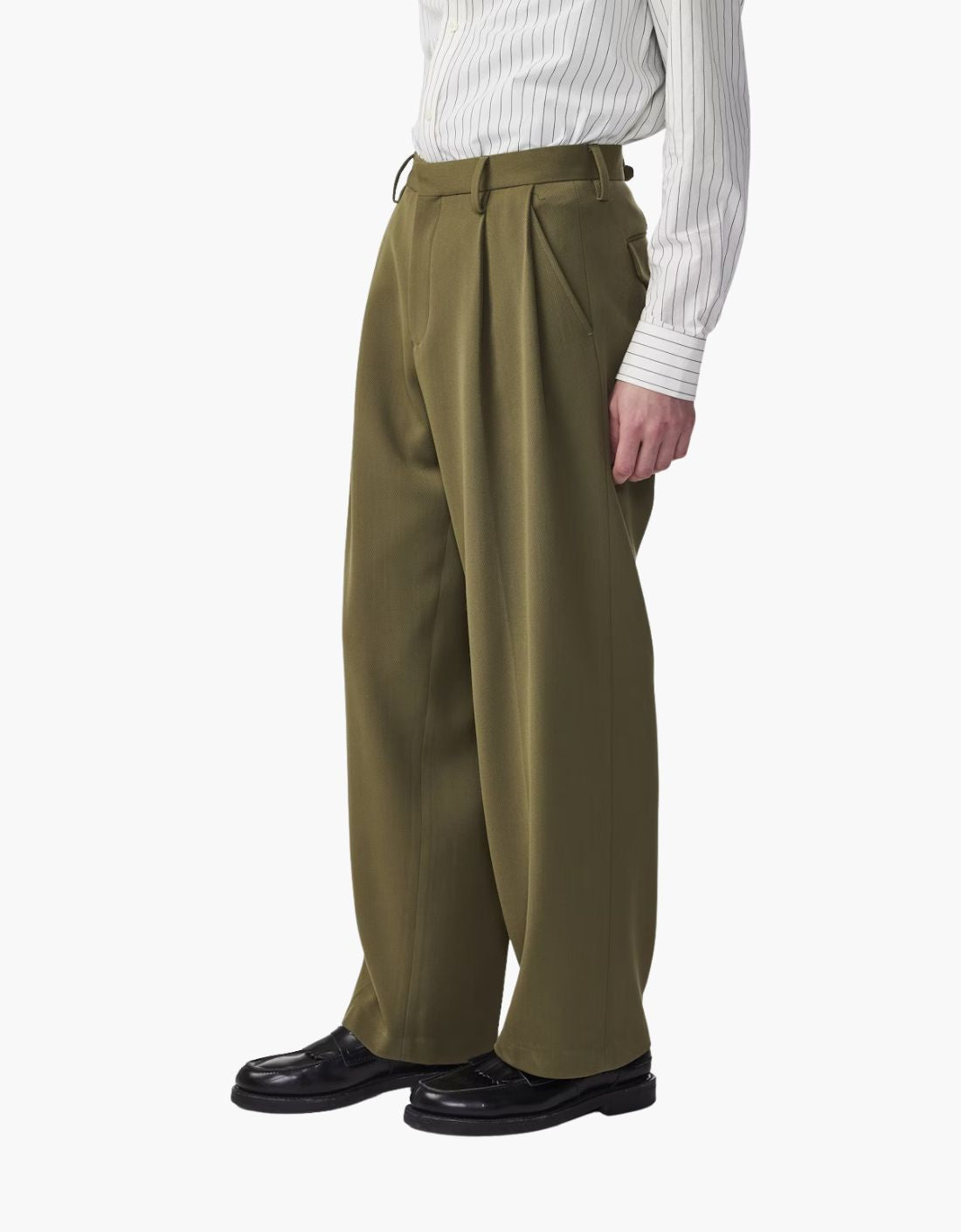 Pantalon de lana corte relajado "Justin"
