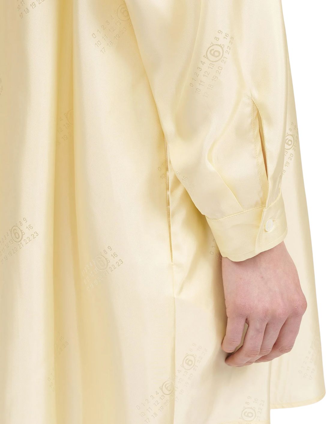 Vestido camisero color crema MM6
