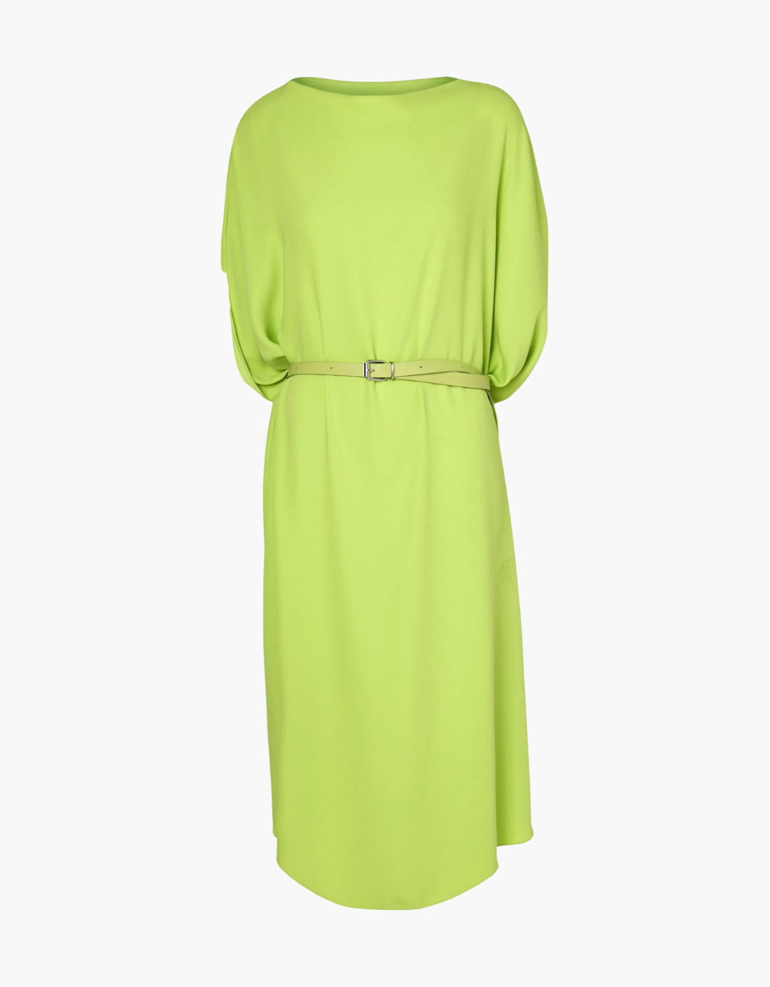 Vestido MM6 Verde Neón con Cinturón